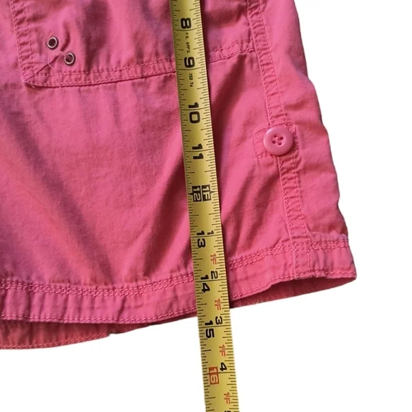 Maurices Salmon Colored Pull On Cotton Shorts with Drawstring Comfort Wa… - Picture 6 of 10